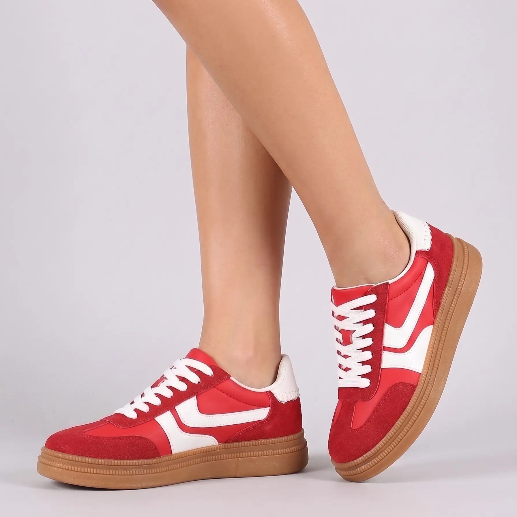 CYNLLIO Womens Fashion Platform Sneakers round Toe Chunky Wedge Thick Sole Pull on Lace up Comfy Casual Sports Tennis Working Outing Dating Holiday Dress Daily Summer Shoes